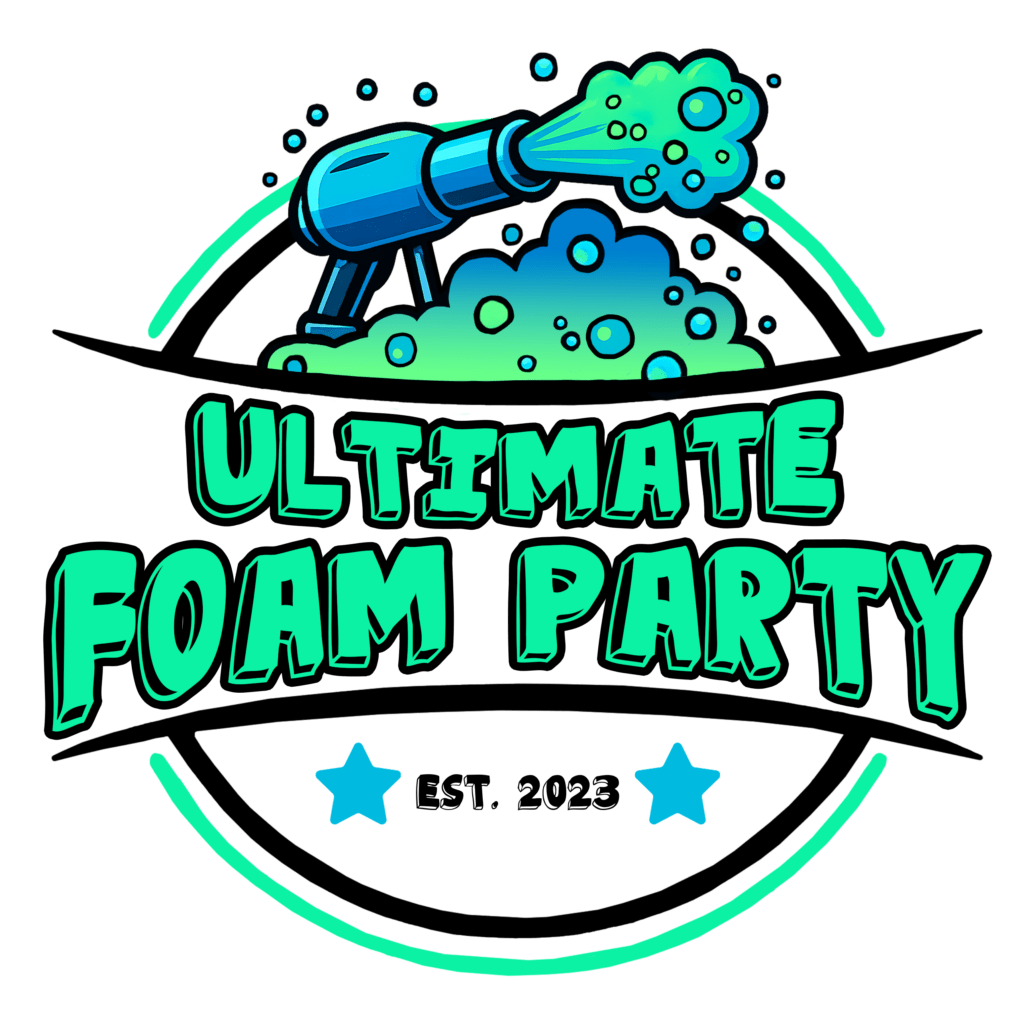 Logo for Ultimate Foam Parties by Twin City Inflatables | Lexington, NC
