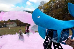 Foam Cannon Shark, Pink Foam | Foam Parties in Lexington, NC by Twin City Inflatables